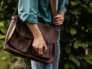 Limited-Edition Leather Laptop Bag