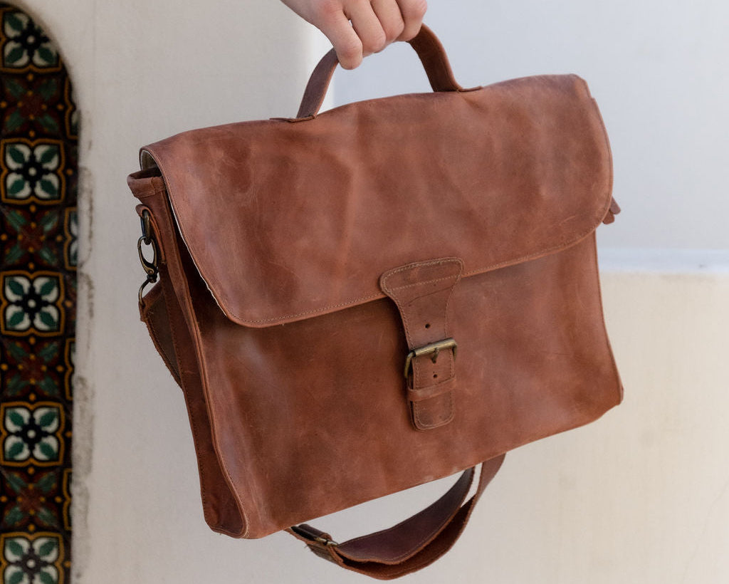 Leather Attaché Bag